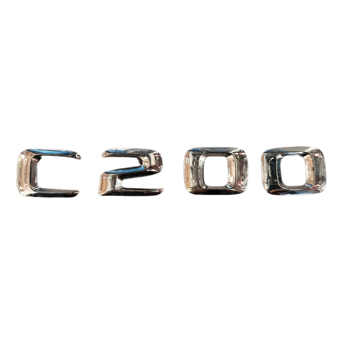 Emblema Número Mercedes C200 Cromado