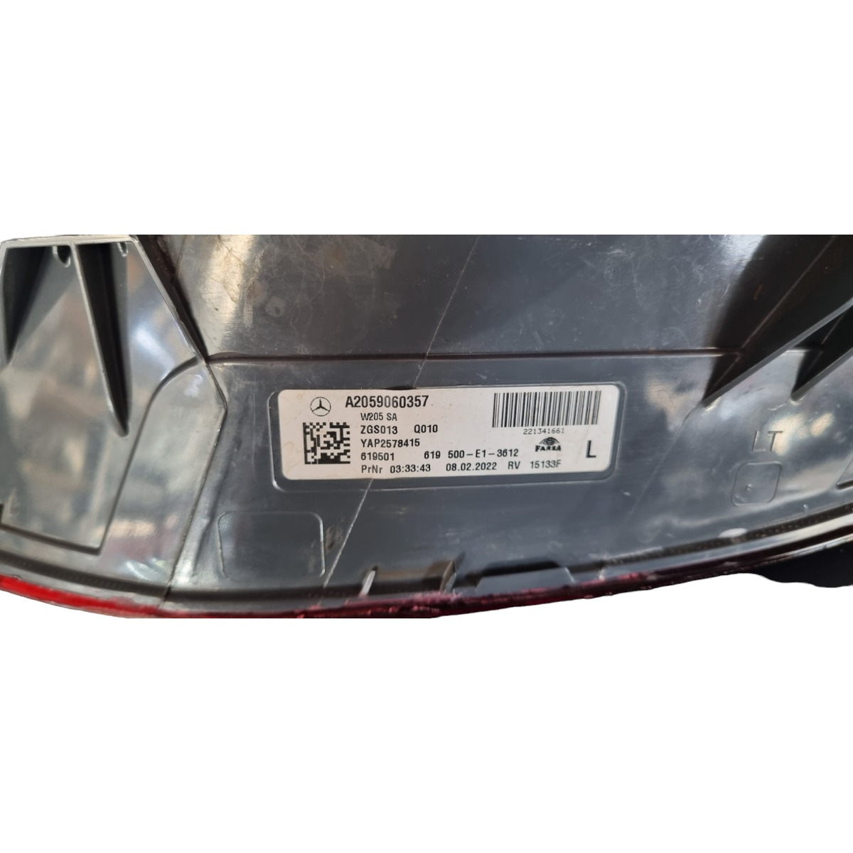 Lanterna Esquerdo Mercedes C180 C200 Recuperado 2015 2016 Esquerdo Vermelho 6