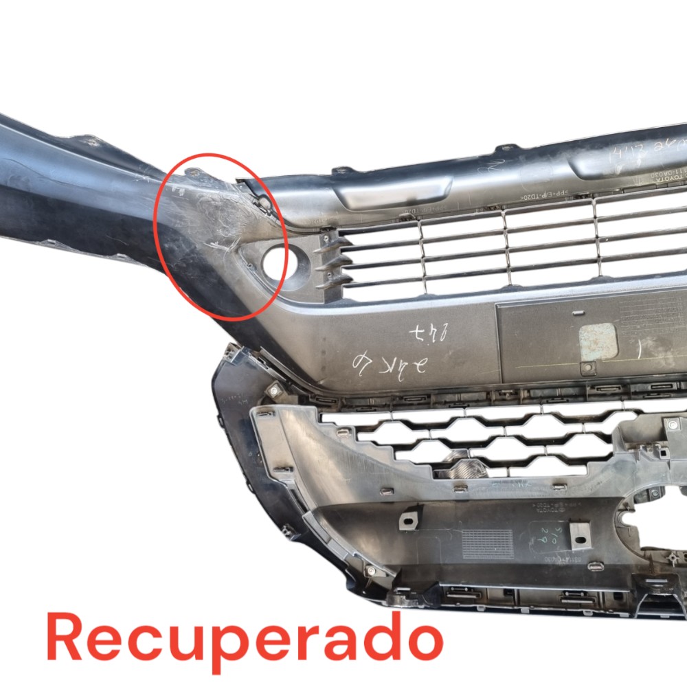 Spoiler Parachoque Toyota Corolla Direito  Preto Preto 5