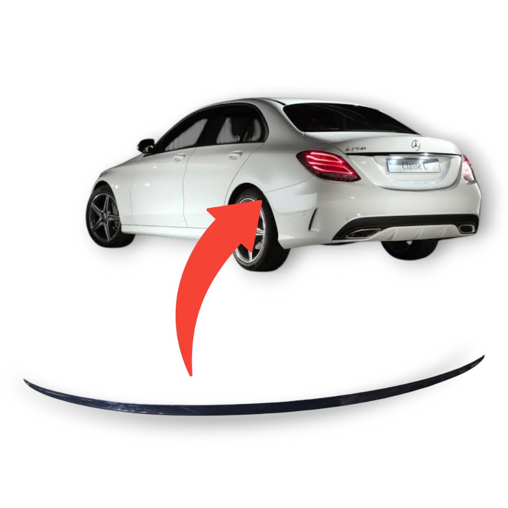 Aplique Da Tampa Mercedes C250 2015 2018 Azul-escuro
