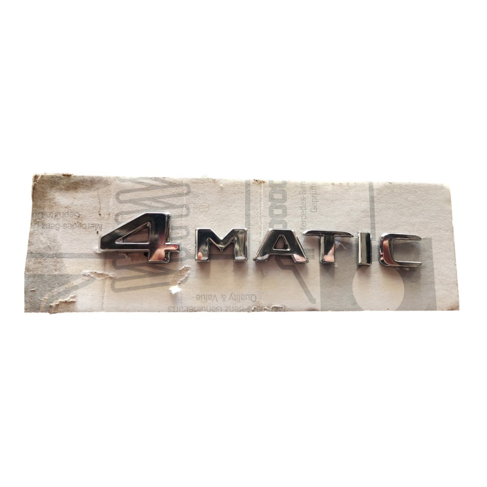 Emblema Nome Tampa Mercedes 4matic Cromada