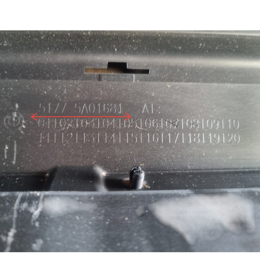 Spoiler Saia Esquerdo Bmw X1 2022 2023 2024 Original Cinza 2