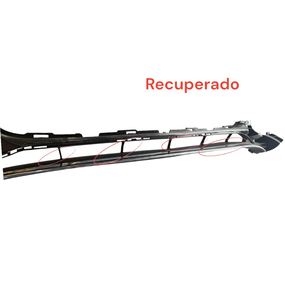 Spoiler Inferior Dianteiro Mercedes C180 C200 2015 2016 Preto 3