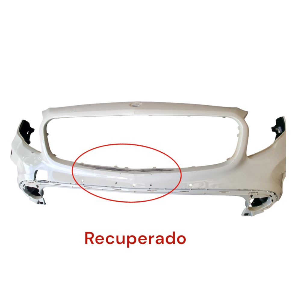Mercedes Gla Parachoque Dianteiro Recuperada Branco 3