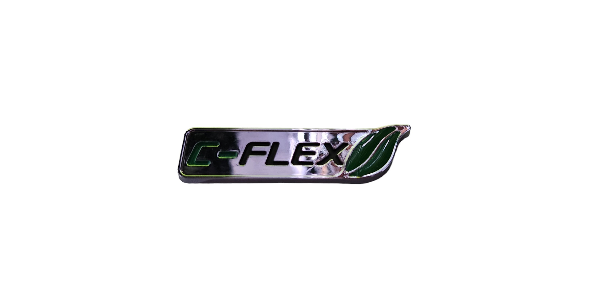 Emblema Letra  C-flex Cromado