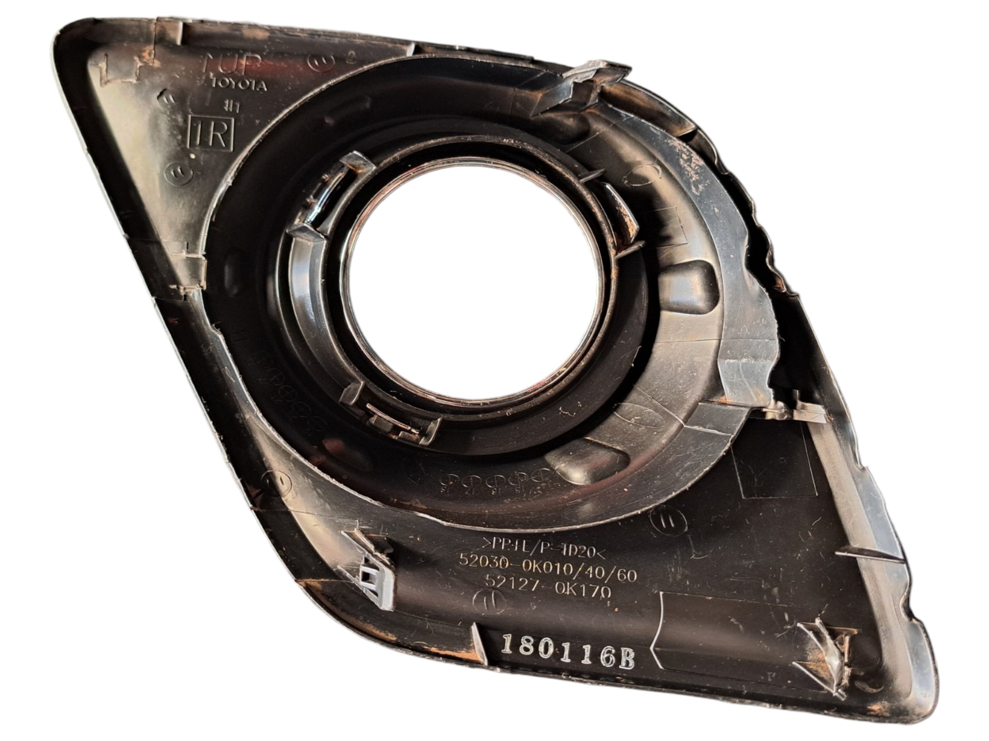 Moldura Grade Milha Direita Toyota Hilux Preto Direito 3
