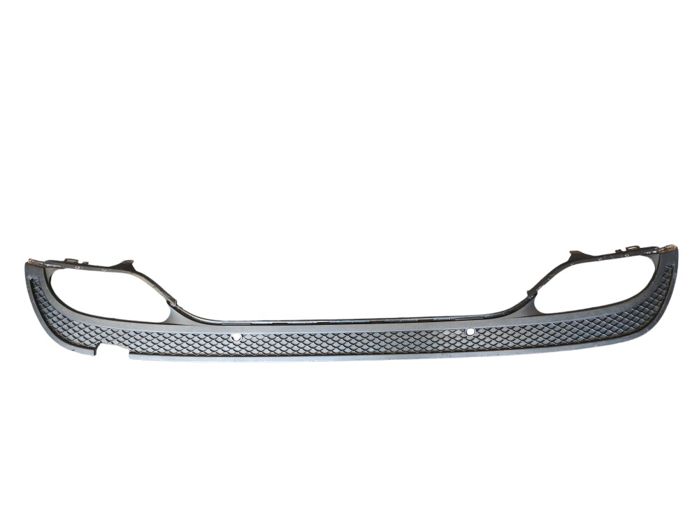 Aplique Spoiler Inferior Parachoque Traseiro Mercedes C250 Preto