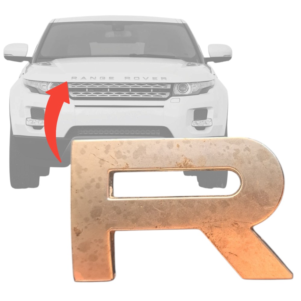 Letra R Emblema Range Rover Land Rover Peça Original Detalhe Manchad9