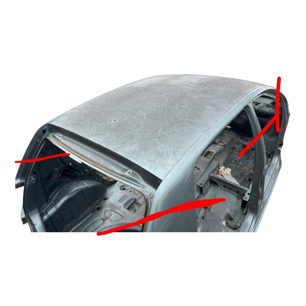 Retalho recorte teto Vw Fox 2004 2009 4 Portas Original 1