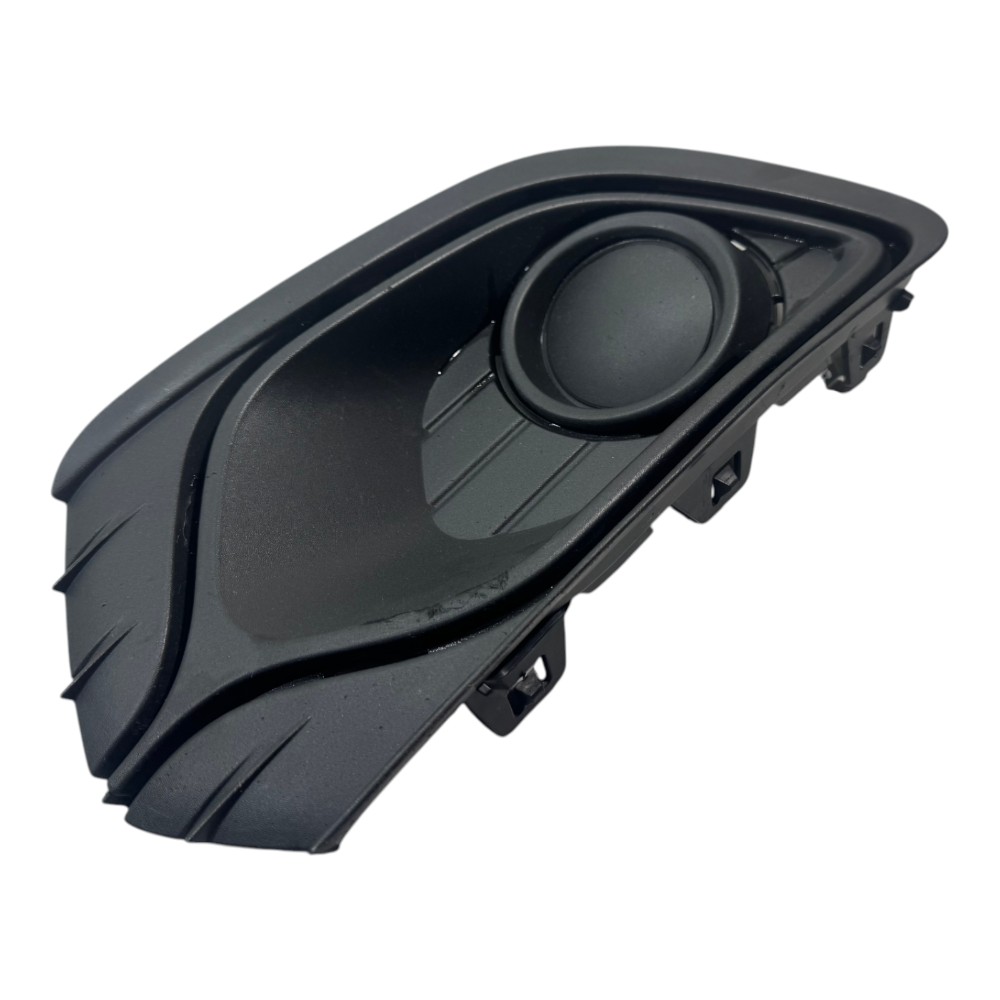 Grade Moldura Farol Milha Sem Furo Renault Logan Sandero Preto Esquerdo