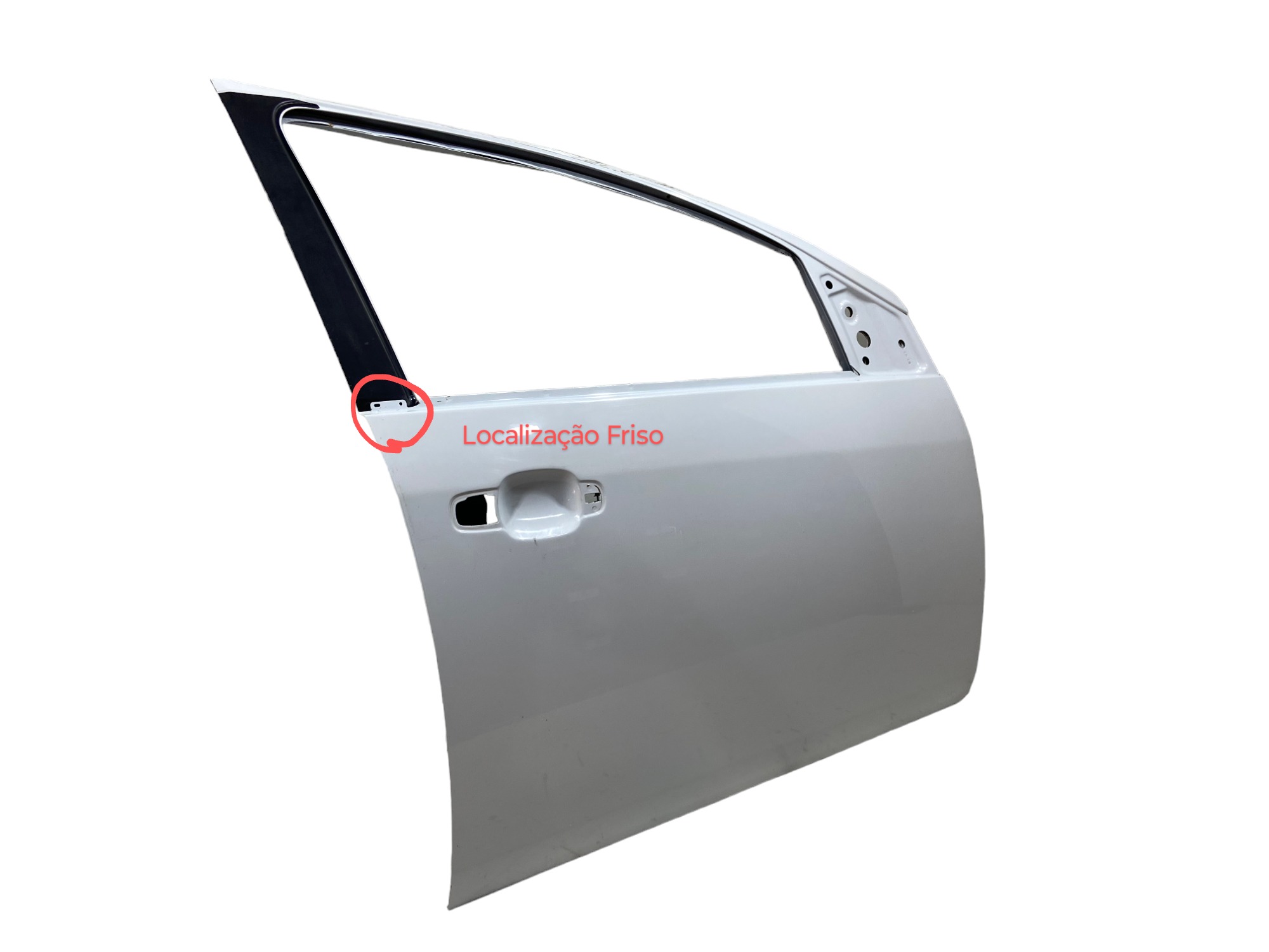 Friso Plástico Porta Dianteira Direita Ford Fiesta Original Preto 5