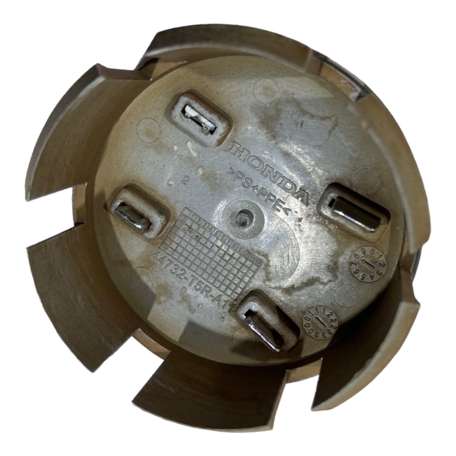 Calota Miolo Central Emblema Roda Honda New Fit City Detalhe Cinza 5