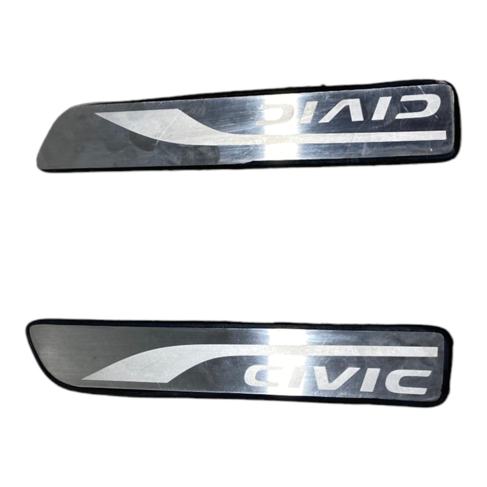 Soleira Cromada Traseira Direita Esquerda Honda Civic G10 7