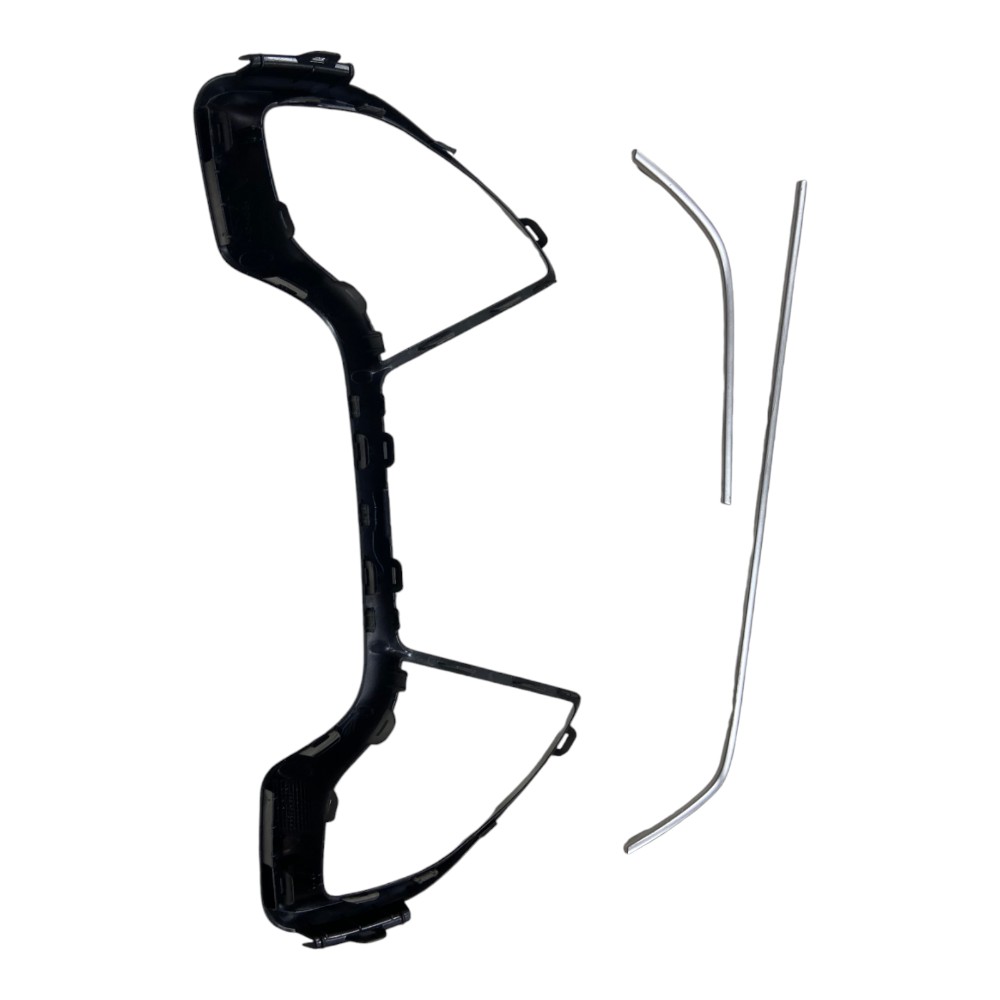 Moldura Acabamento Painel Instrumento Honda Civic G10 2019 Prata 7