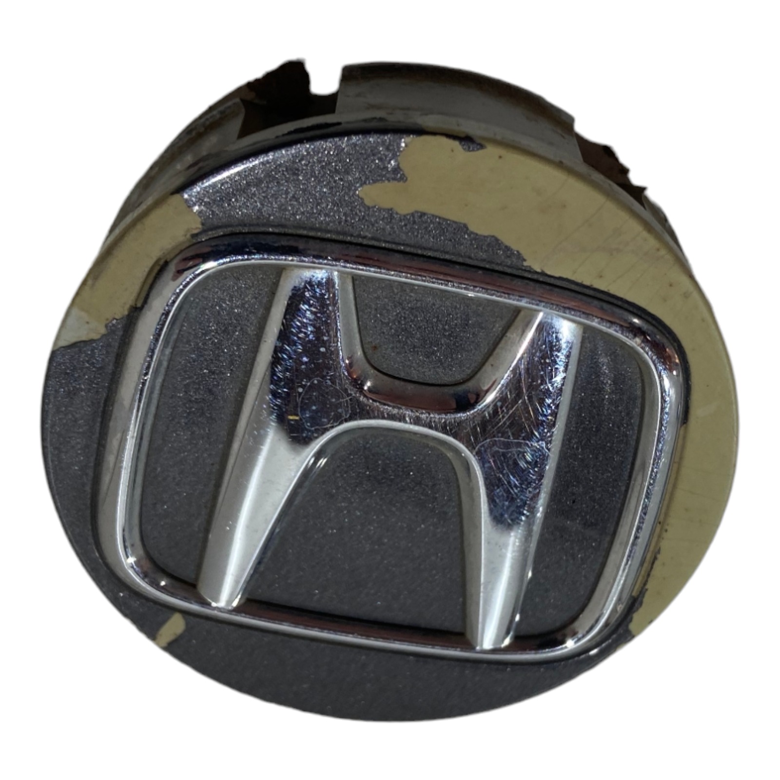 Calota Miolo Central Emblema Roda Honda New Fit City Detalhe Cinza 7