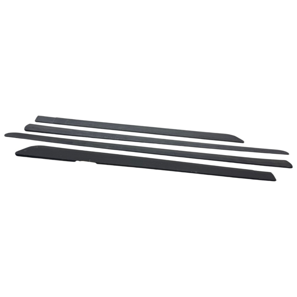 Kit 4 Friso Borrachao Porta Fiat Siena 2007 Usado Paralelo Preto