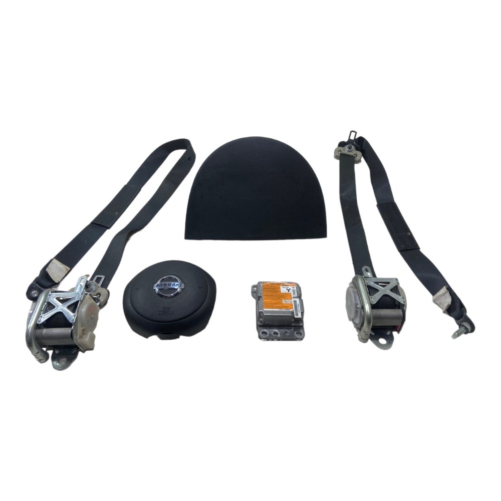Kit airbag bolsa modulo cinto nissan versa march 2011 2014