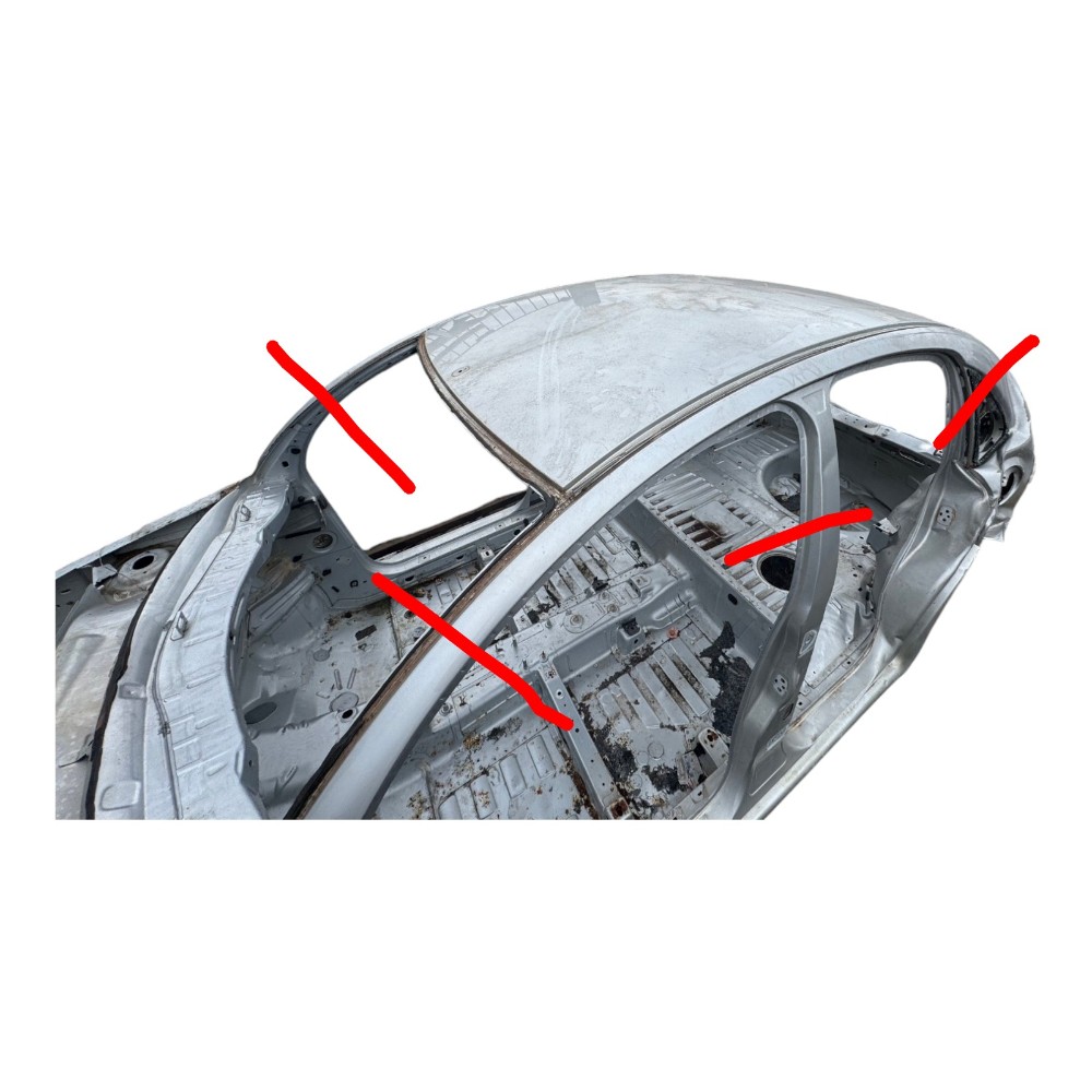 Retalho recorte folga teto citroen c3 2004 2012 original 1