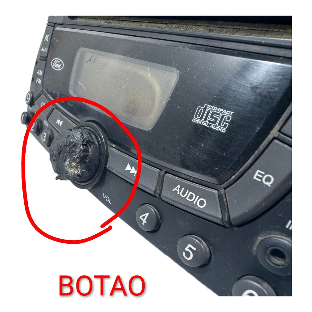 Radio Ford Fiesta Ka Ecosport Focus Original Detalhe Usado 2