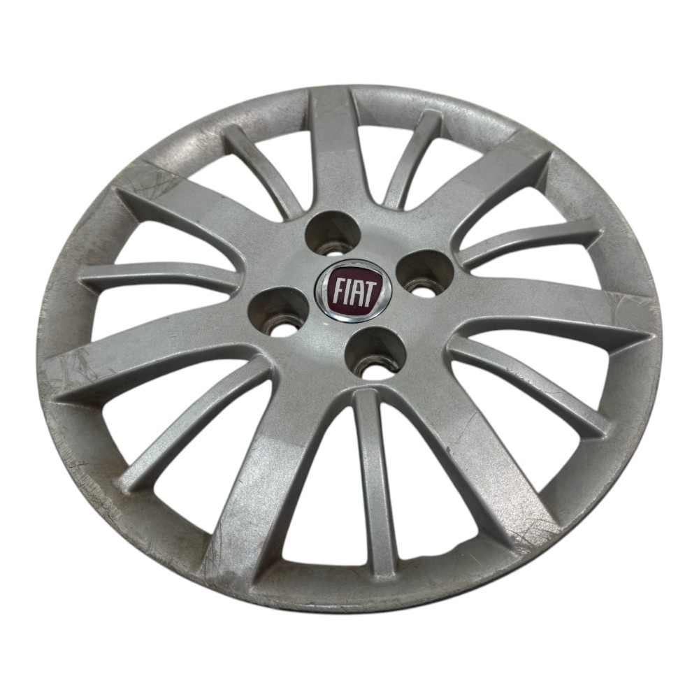 Calota Roda Aro 14 Fiat Palio Siena Uno Original Detalhe Prata