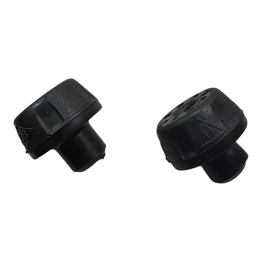Par Borracha Coxim Inferior Radiador Duster Logan Sandero Preto