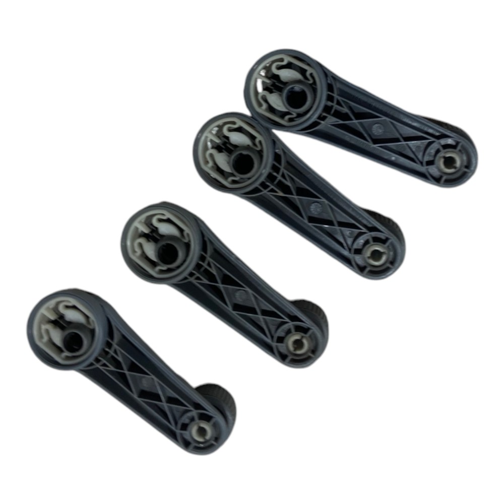 Kit Jogo 4 Manivela Vidro Elevacao Gol Parati Saveiro G2 G3  Bege 2