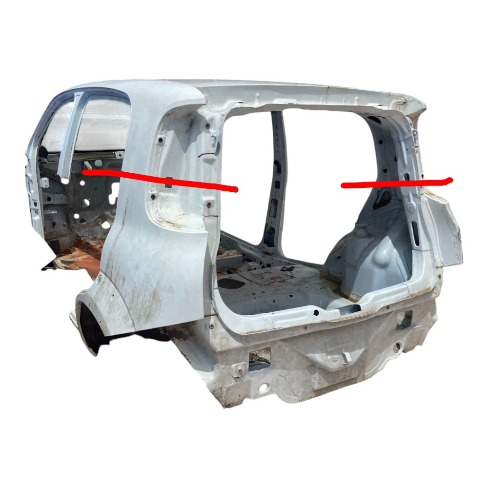 Traseira Baixa Recorte Retalho Fiat Uno Vivace Way Drive Branco Branca