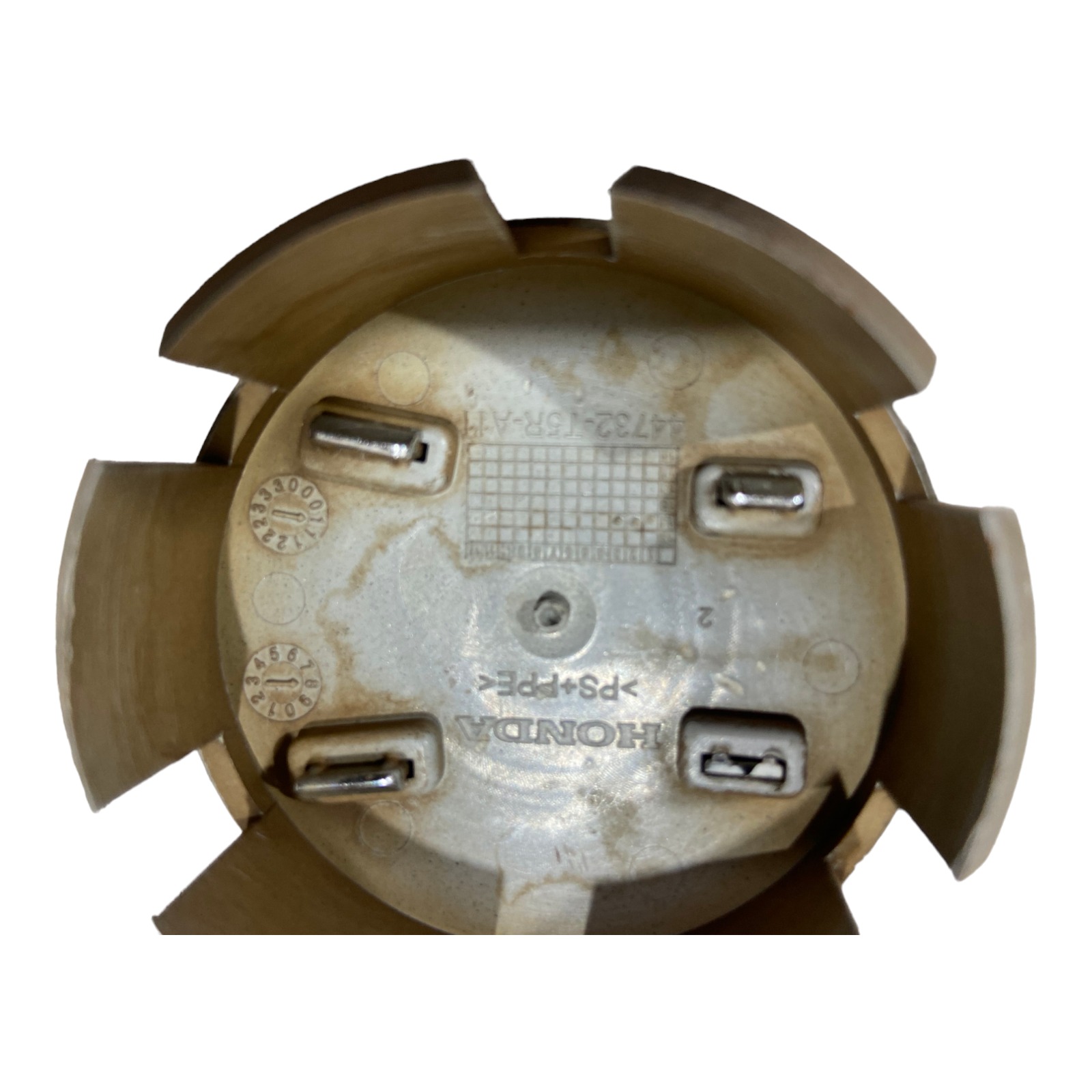 Calota Miolo Central Emblema Roda Honda New Fit City Detalhe Cinza 6