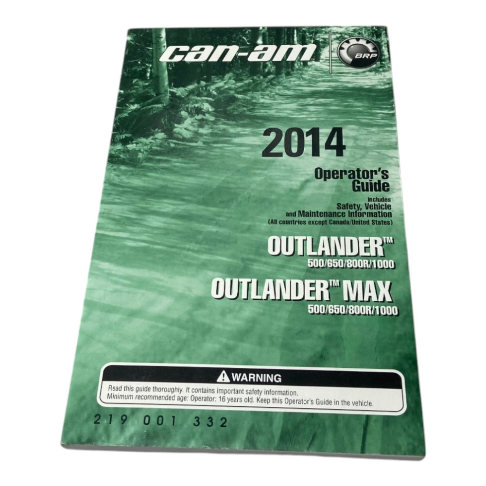 Manual Instrucao Funcionamento Quadriciculo Can Am 2014