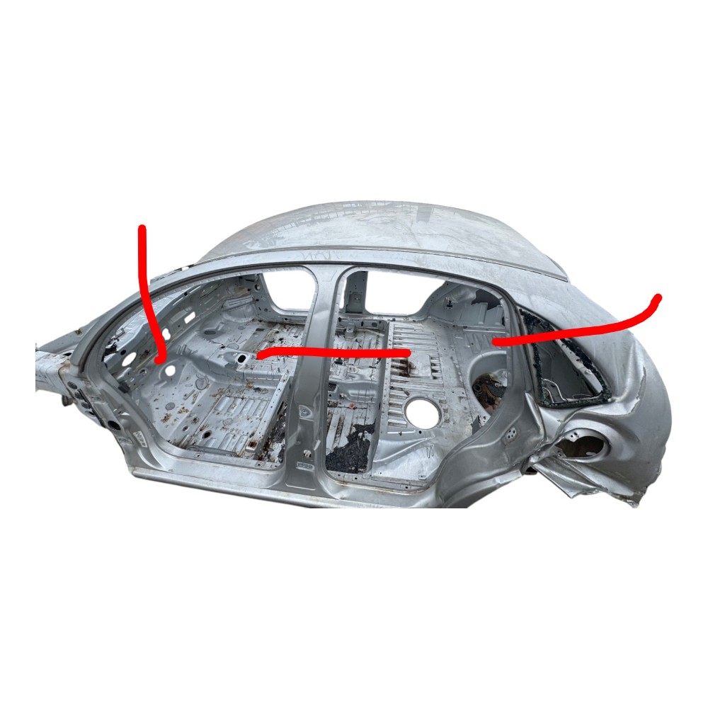 Retalho recorte folga teto citroen c3 2004 2012 original 3