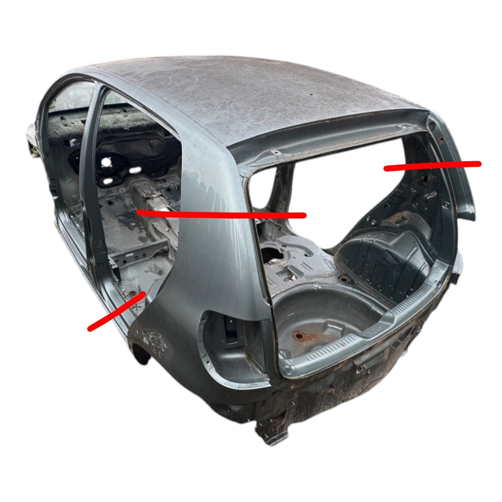 Traseira baixa recorte vw Fox 2004 2009 original