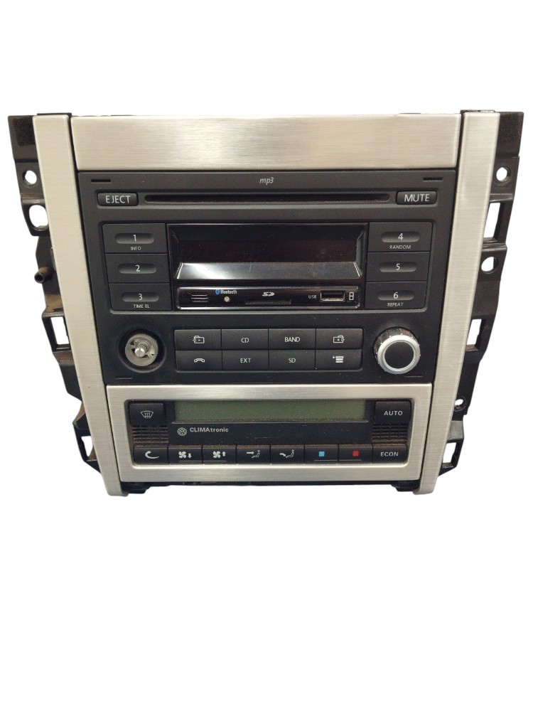 Radio C/moldura Original Golf Sportline 2008 A 2013 S/cód 2