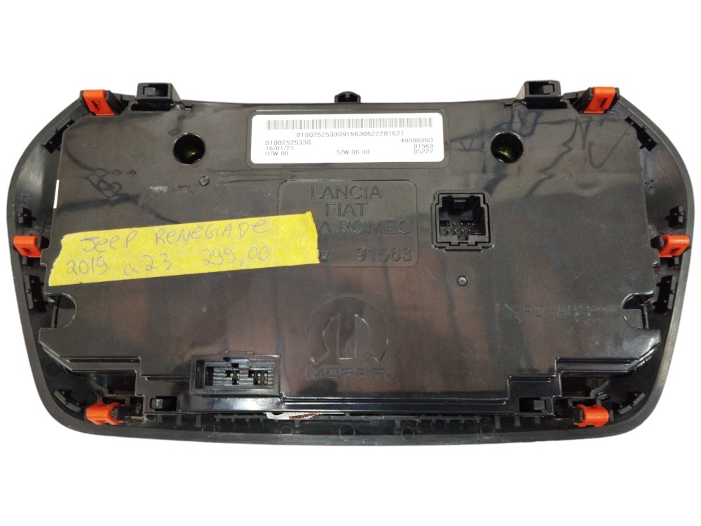 Comando Ar/som Jeep Renegade 2019/2023 Original 2
