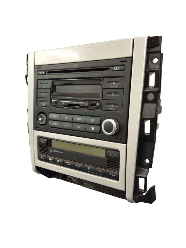 Radio C/moldura Original Golf Sportline 2008 A 2013 S/cód 5