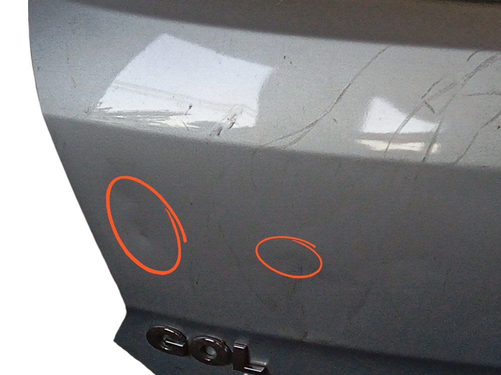 Tampa Traseira Volkswagen Gol G6/g7 2017 C/detalhes Prata 6