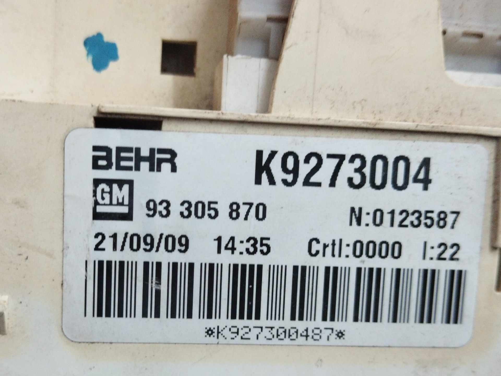 Comando Ar Condicionado Gm Meriva 2002/12 Original 4