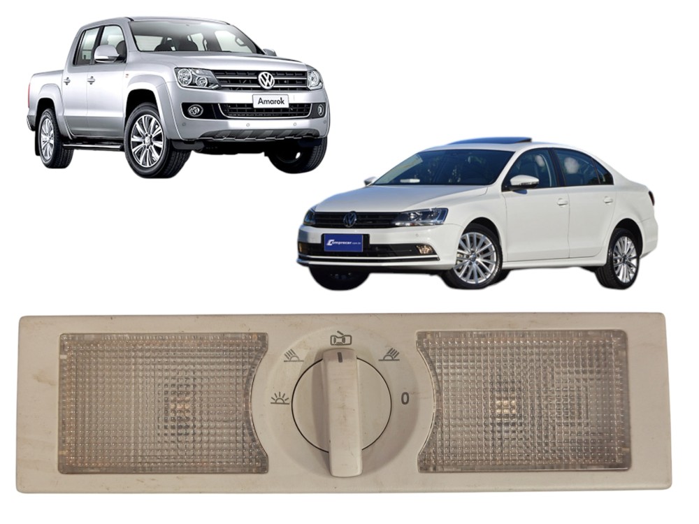 LANTERNA LUZ DE TETO VW JETTA GOL FOX POLO PASSAT AMAROK 1