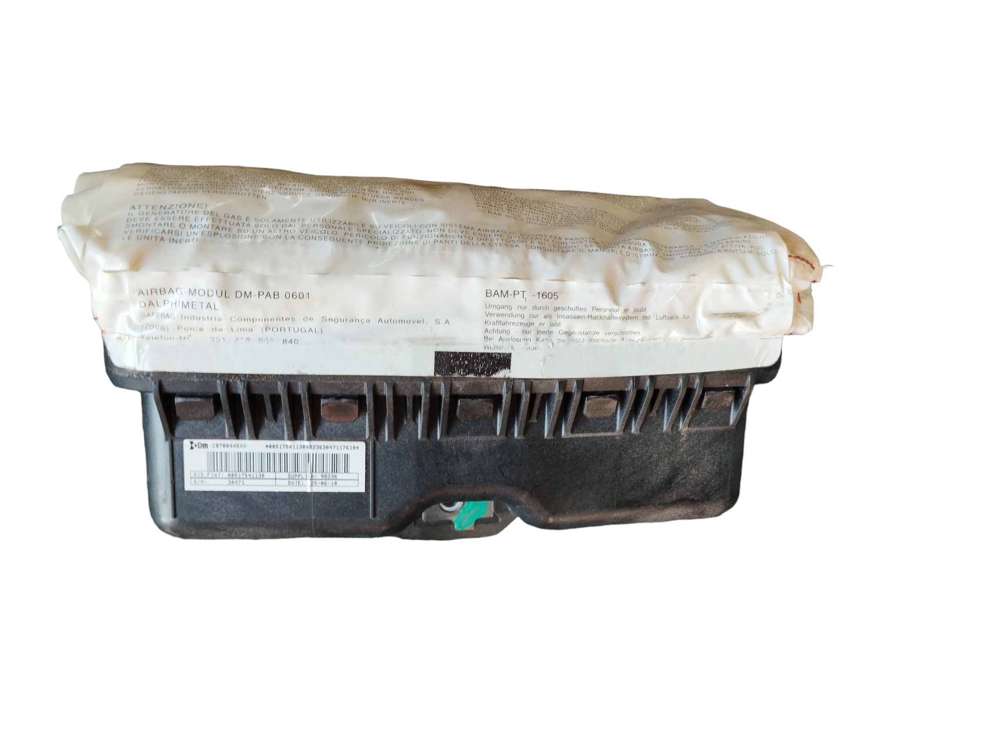 KIT AIRBAG FIAT PUNTO 2007/12 3