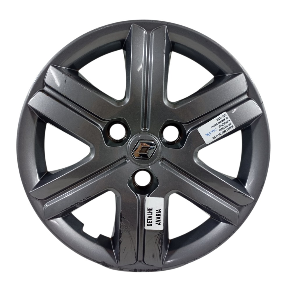 Calota Roda Aro 14 Renault Kwid 2023 403159083r Cinza 1