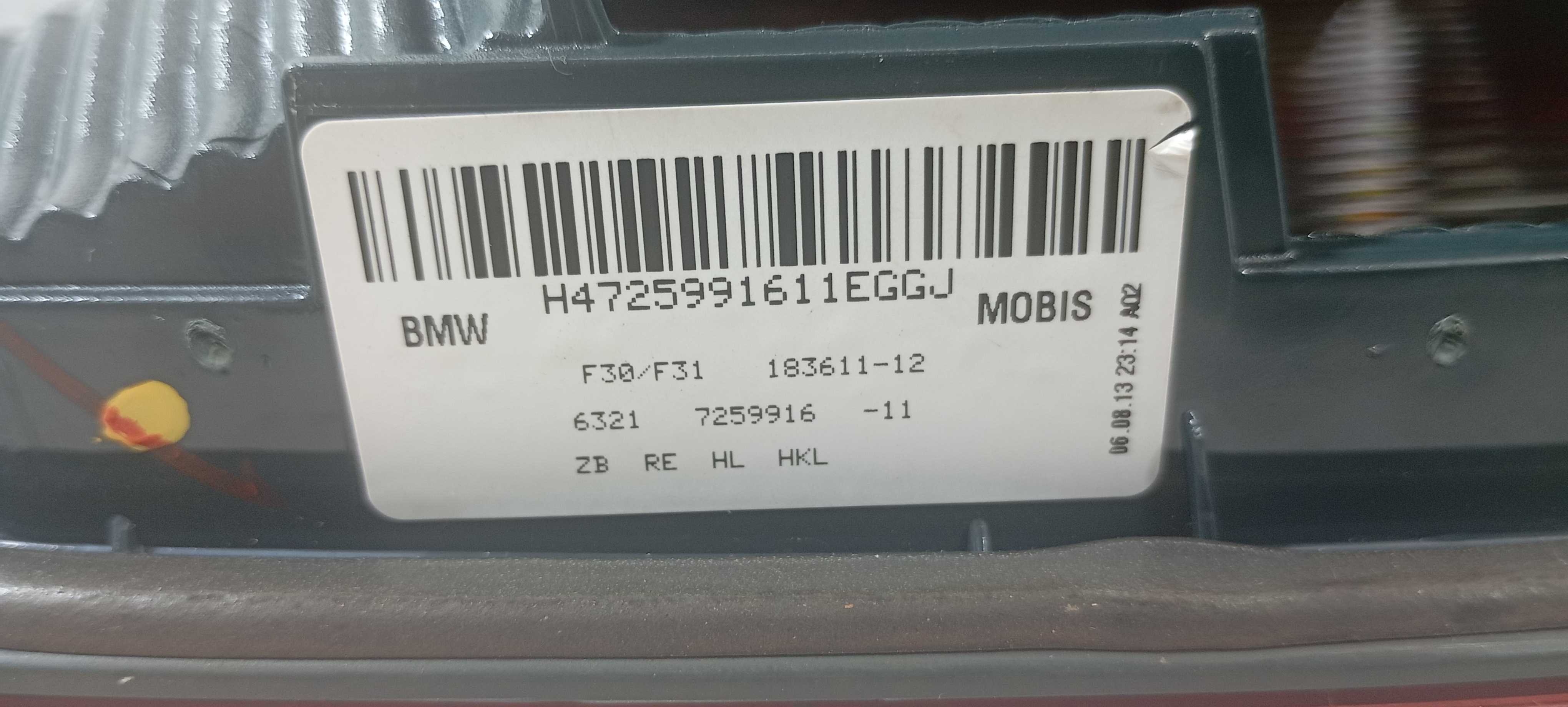 Lanterna Tampa Traseira Direita Bmw 316i 2014 725991611 Esquerdo/motorista Vermelha 5
