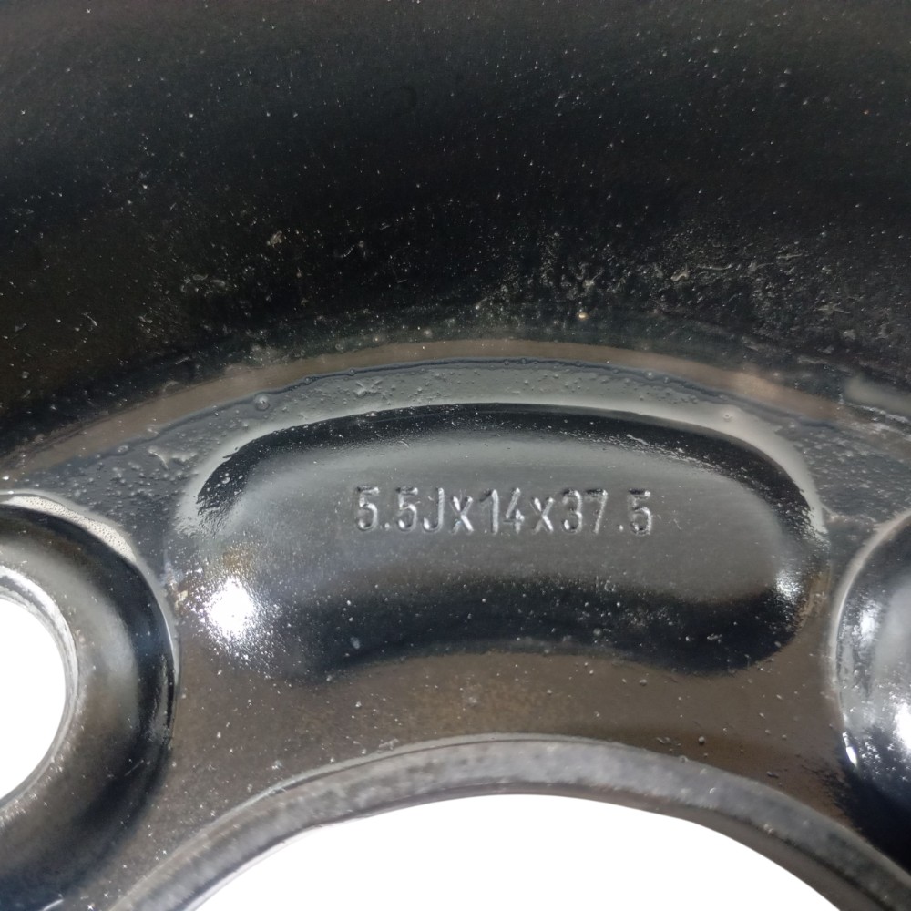 Roda  Ford Ka Hatch Aro 14  1.0 2021 55jx14x375 Preto 5