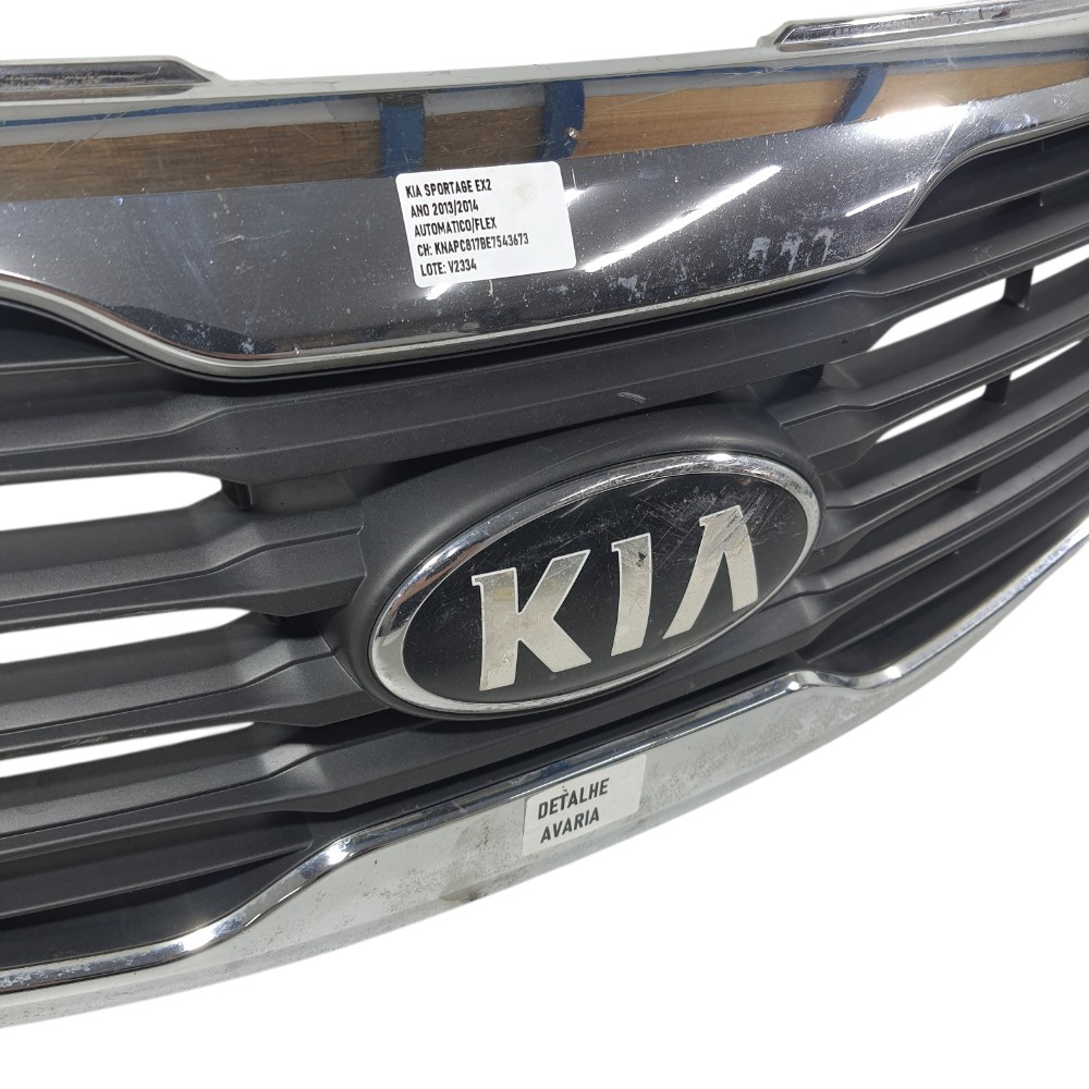 Grade parachoque dianteira sportage 2014 863523W606 detalhe 2