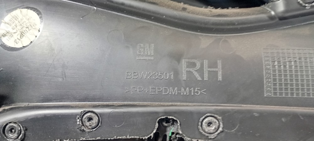 Forro Porta Dianteiro Direito Gm Prisma 1.4 Lt 2019 Bbw23501 Preto 5