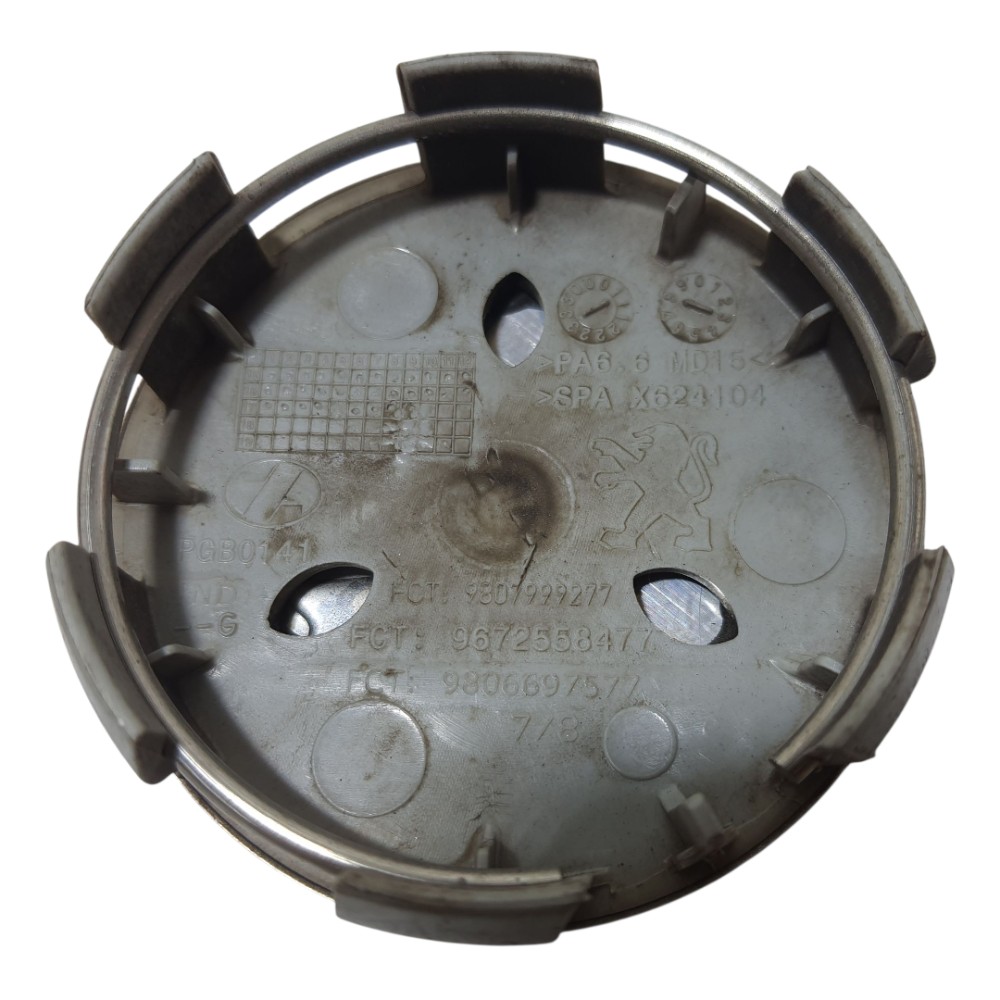 Calota Central Roda Peugeot 9807999277 Preto Preto 4