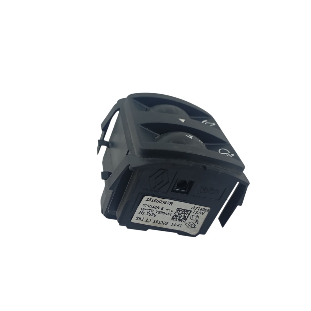 Botão Regulagem Painel Renault Captur 2021 251900567r Preto 4