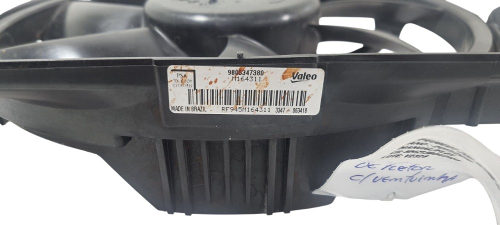 Defletor Com Ventoinha Peugeot 208 1.2 2018 9805347380 9