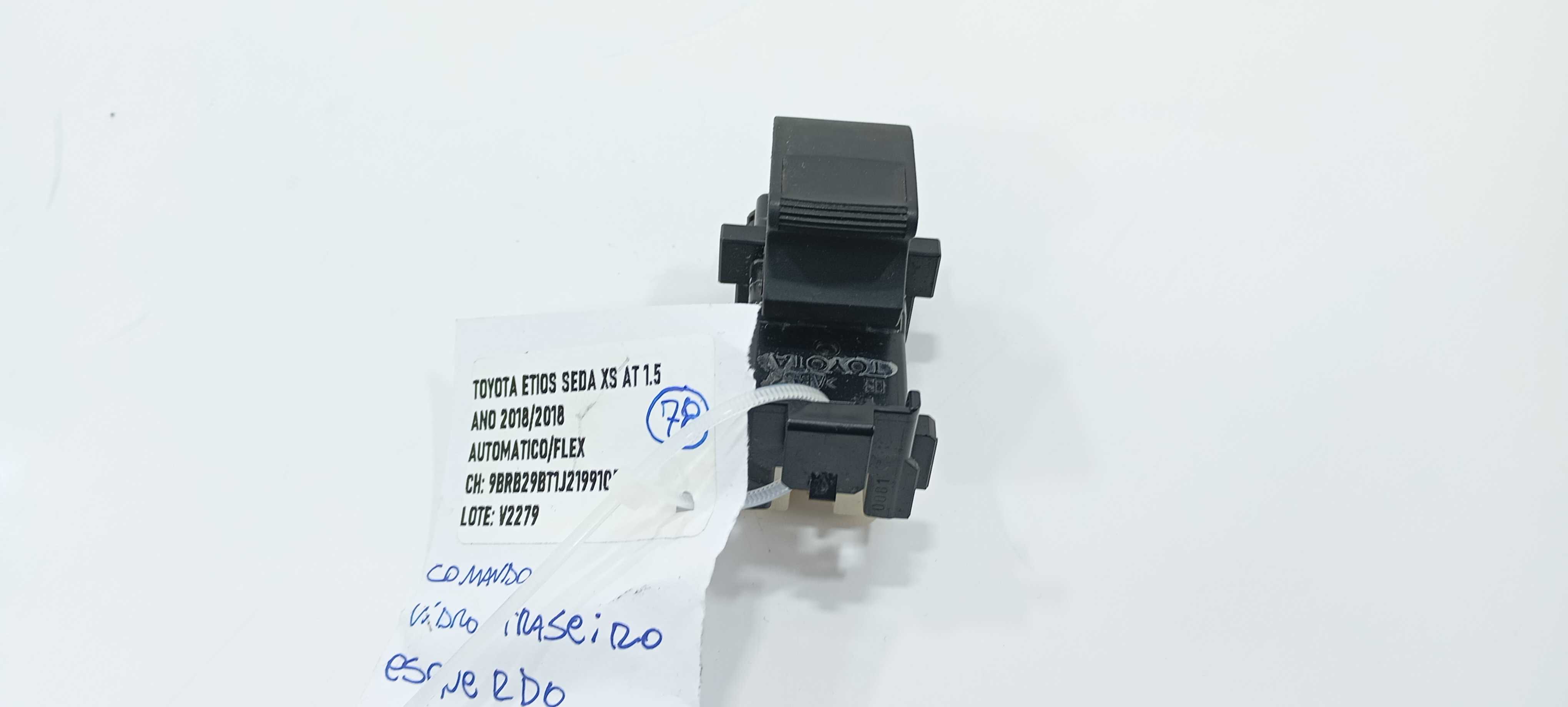 Comando Vidro Traseiro Esquerdo Etios Sedan 1.5 2018 V2279 4