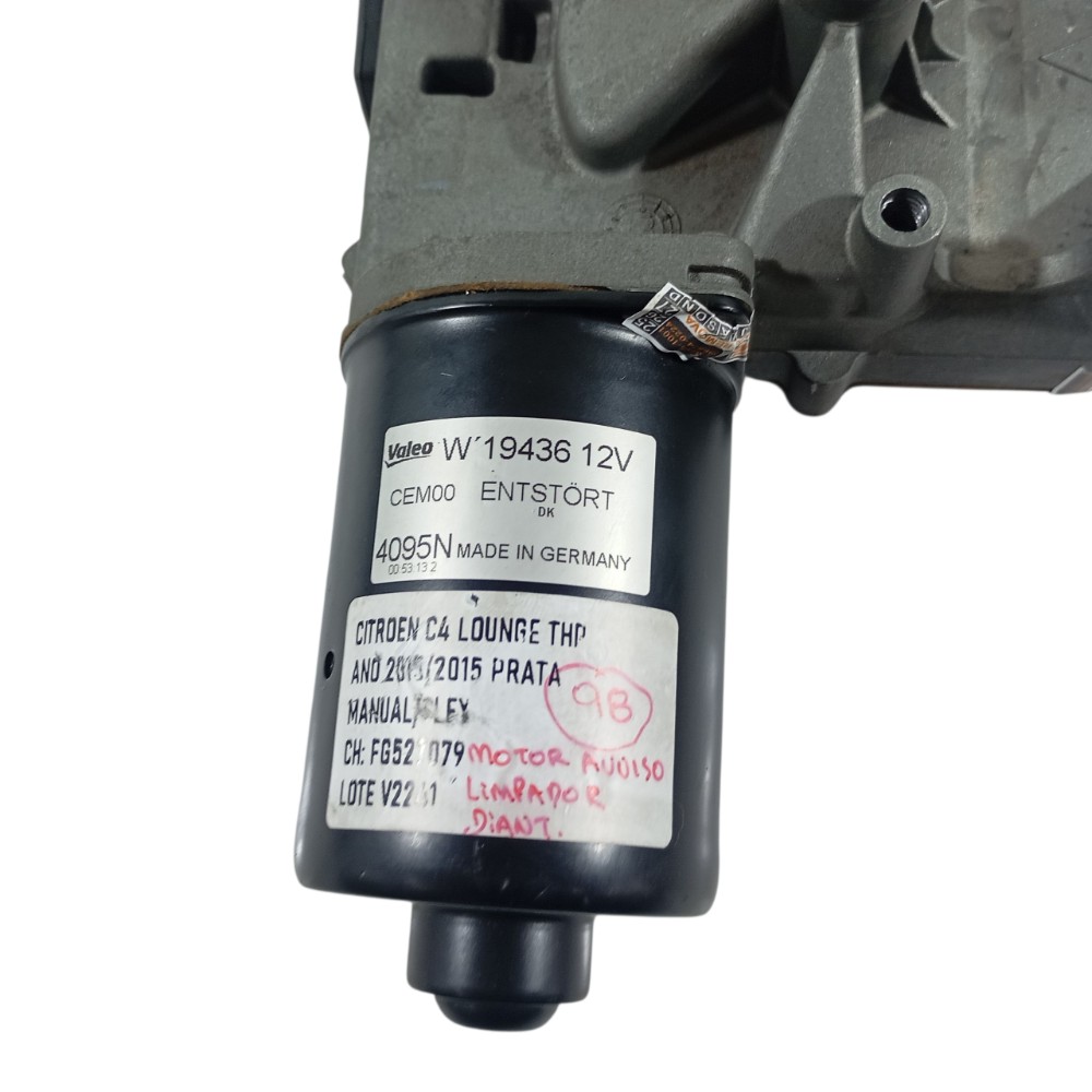 Motor Limpador Dianteiro Citroen C4 Lounge 2015 W19436 7