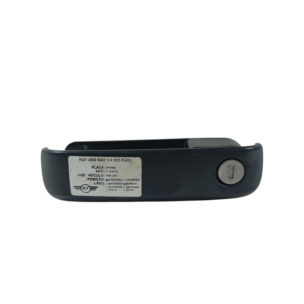 Maçaneta Porta Externa Dianteira Direita Fiat Uno 2019 03086 Preto Dianteira 1