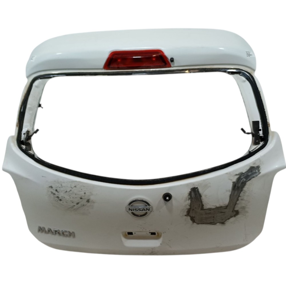 Tampa Traseira Nissan March 1.0 2019 K01009lhmc Recuperada Branco 5